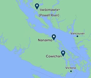 Google Map of Vancouver+Island+University+Locations