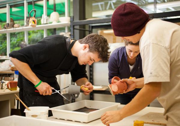 A diverse group of Students of Vancouver Island University's Art Programs