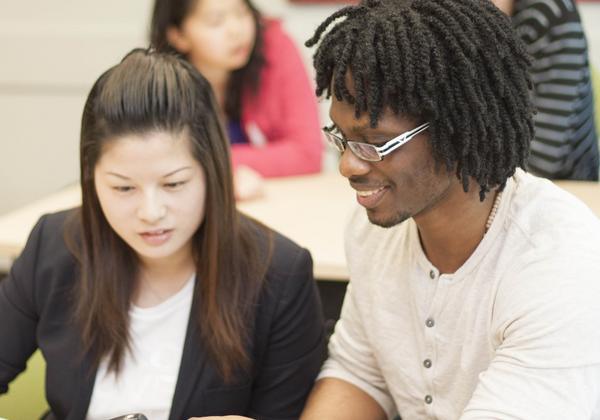 Romance Language students in class