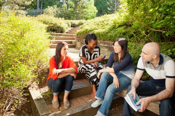 Bachelor of Arts, Major, Minor in Global Studies enjoying the beautiful Nanaimo campus