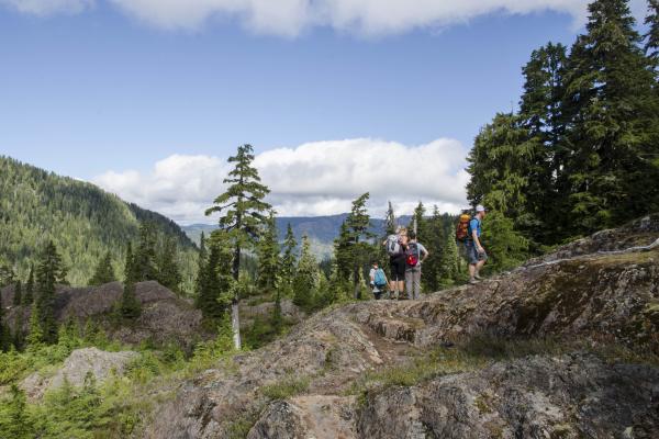 Earth Science's Students on a field trip in the mountains