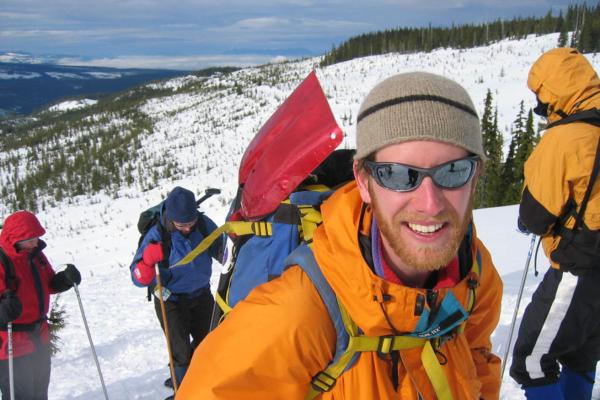 Recreation and Sport Management students at an avalanche course in the mountains