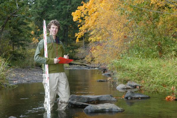 A Resource Management Officer Technology Officer using a water testing application