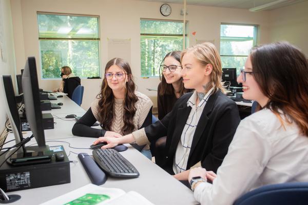 Office administration students