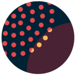 Orange dot circle icon