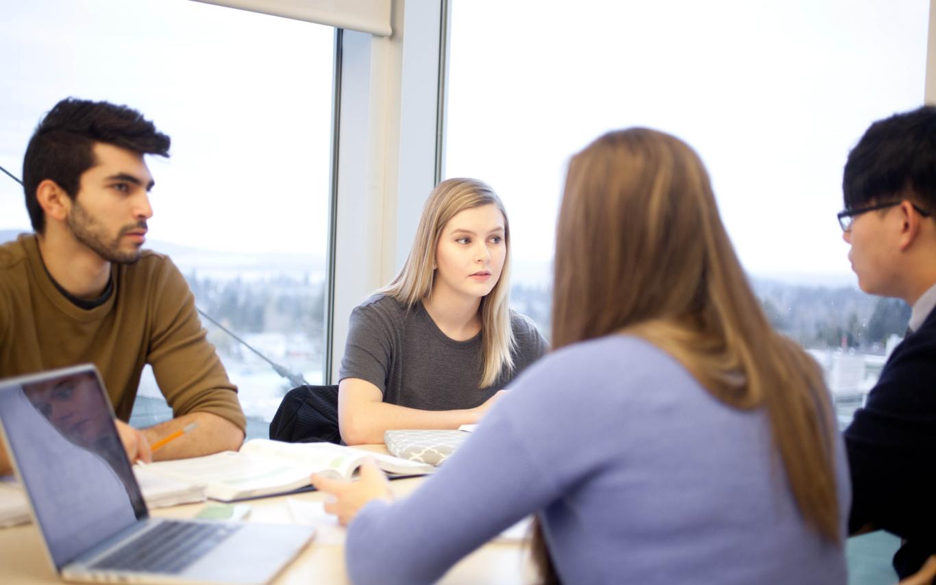 VIU’s Bachelor of Anthropology students at a meeting with the department of anthropology