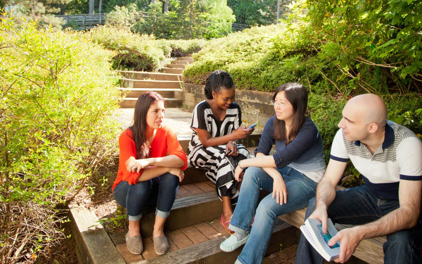 Bachelor of Arts, Major, Minor in Global Studies enjoying the beautiful Nanaimo campus