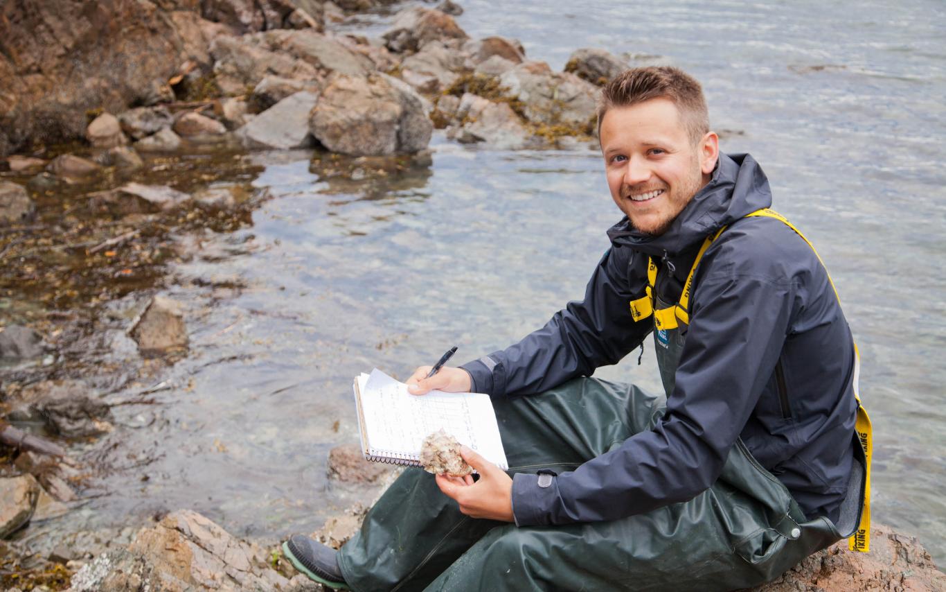 A Student of the Post-Degree Diploma in Fisheries and Aquaculture program measuring the water quality