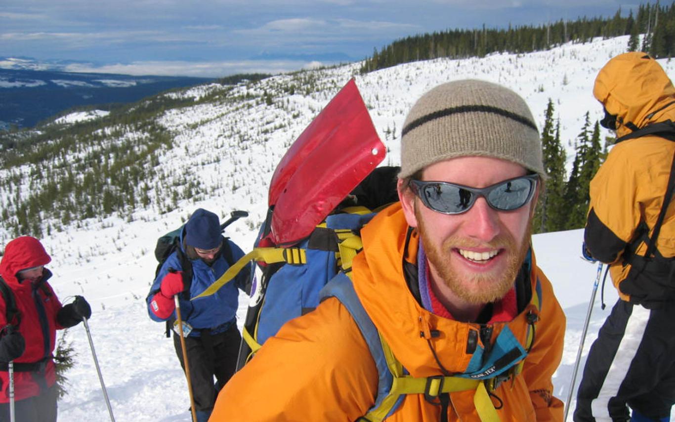 Recreation and Sport Management students at an avalanche course in the mountains