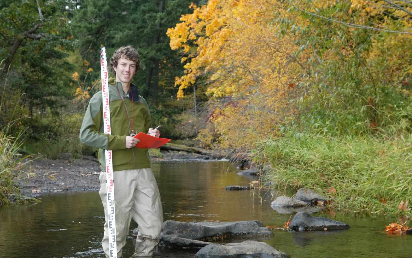 A Resource Management Officer Technology Officer using a water testing application