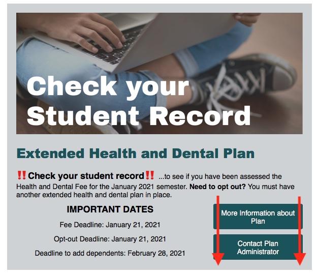 Check your student record
