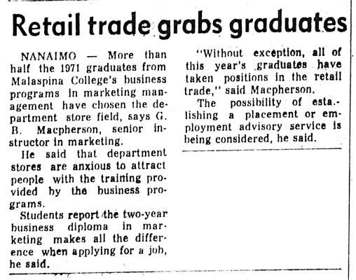 Retail Trade Grabs Graduates
