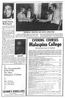 Malaspina College Evening Courses