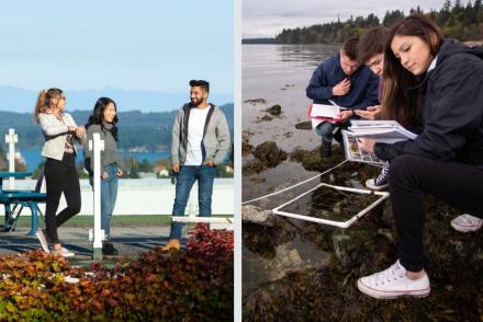 Pictures of VIU students