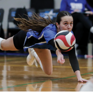 Volleyball action